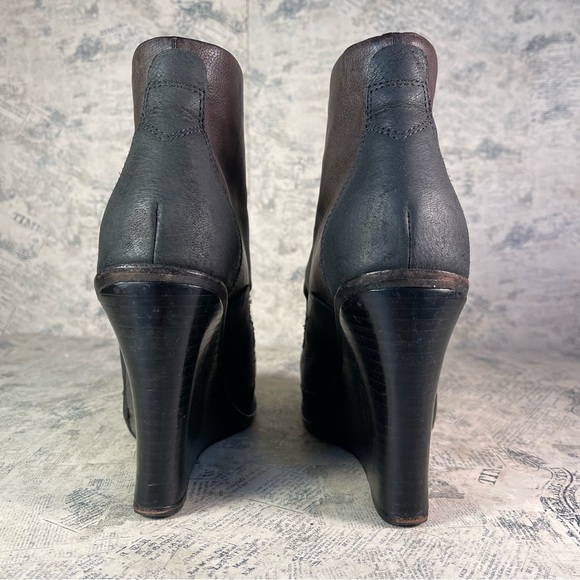 rag & bone Odval Two-Tone Desert Wedge Boots - Picture 5 of 11